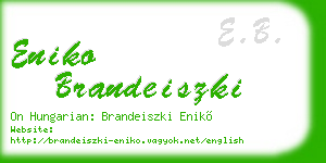 eniko brandeiszki business card